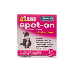 Johnsons 4fleas Spot-on for Cats Over 4kg 2pk