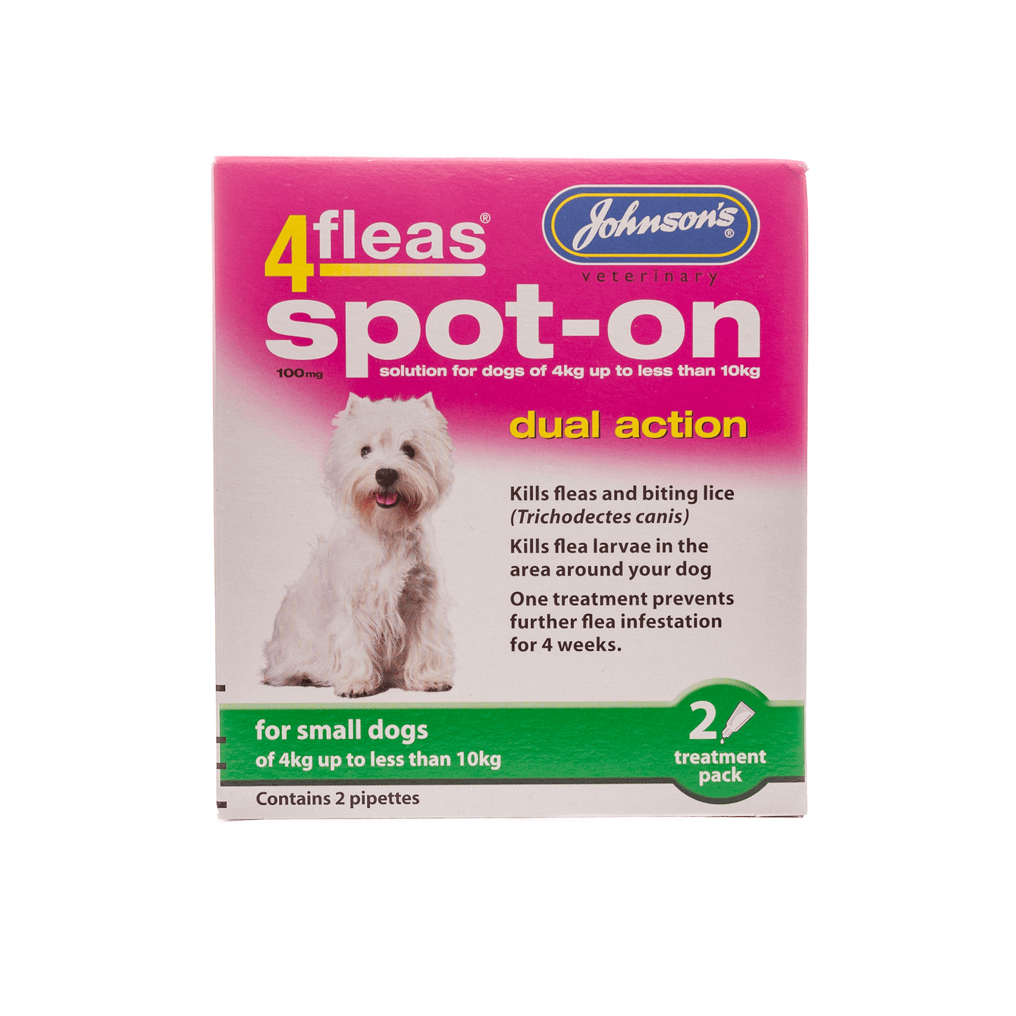 Johnsons 4fleas Spot-on for Small Dogs 4 - 10kg