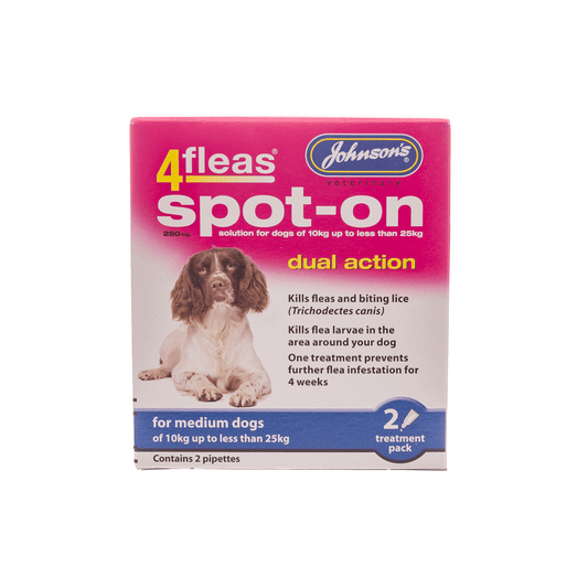 Johnsons 4fleas Spot-on for Medium Dogs 10 -25kg