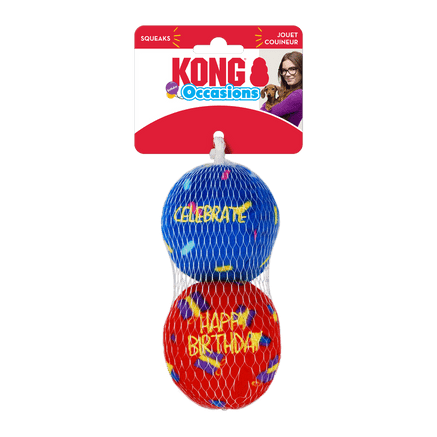 KONG Birthday Balls 2pk Medium