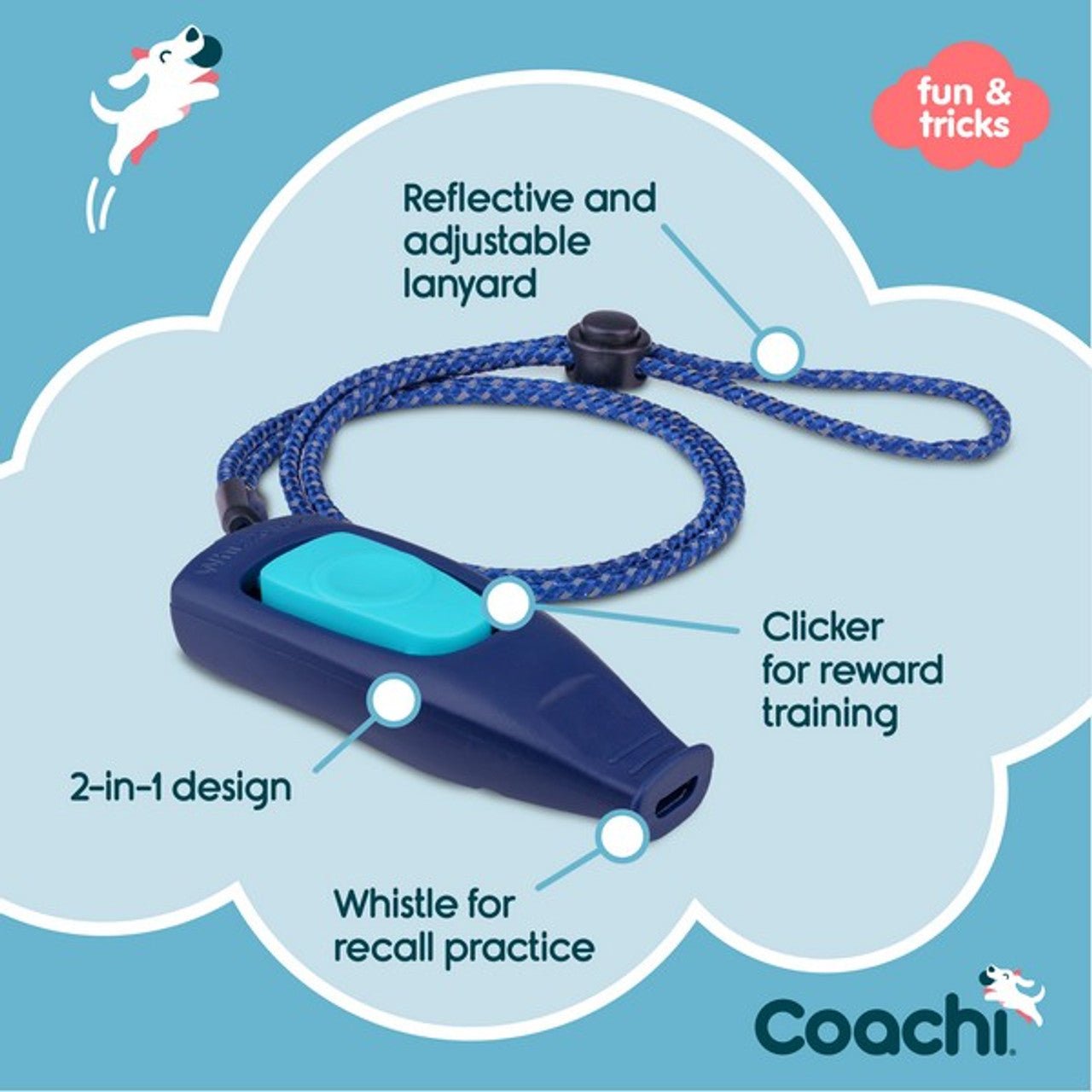 Coachi Whizzclick - Navy & Light Blue