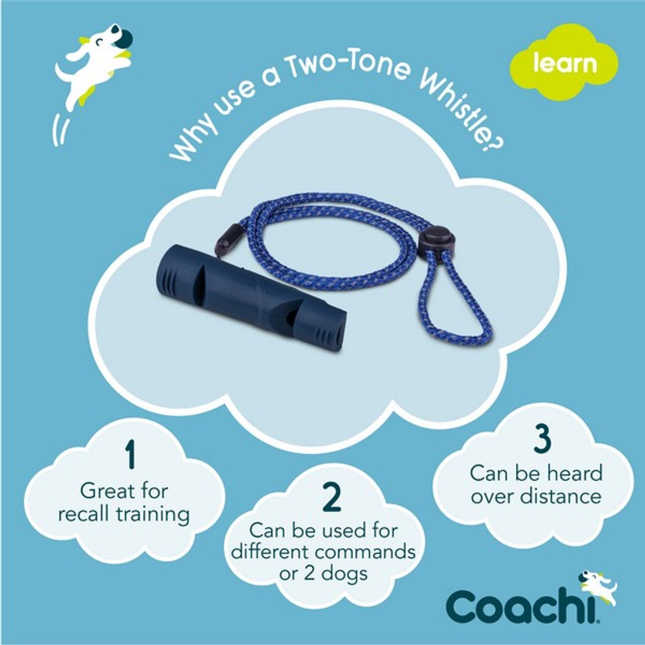 Coachi Two-Tone Whistle - Navy