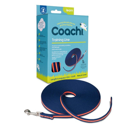 Coachi Training Line Navy & Coral 10m