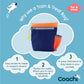 Coachi Train & Treat Bag - Navy & Coral