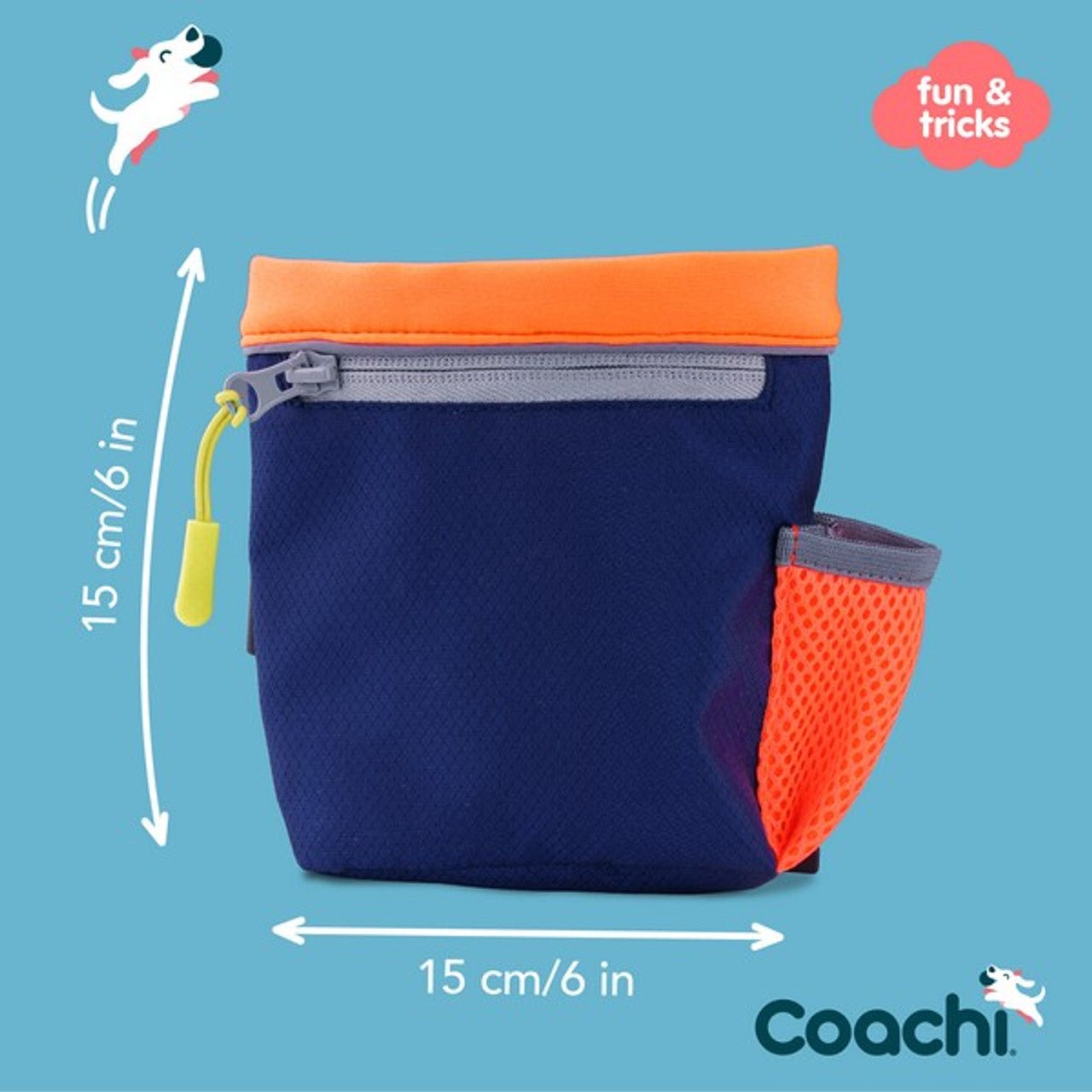 Coachi Train & Treat Bag - Navy & Coral