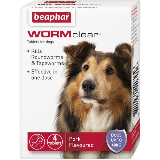 Beaphar WORMclear Worming Tablets for Dogs (up to 40kg)