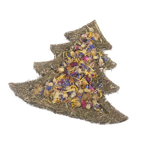 Naturals Christmas Flower n Forage Tree Treat for Small Animals