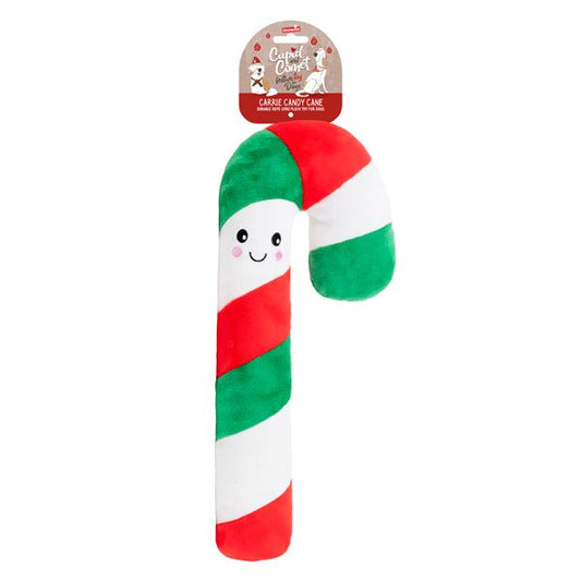 Cupid & Comet Carrie Candy Cane Rope Core Dog Toy