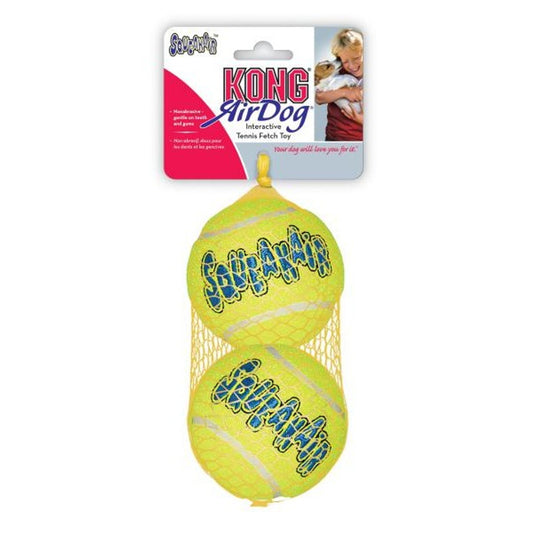 Kong Air Squeaker Tennis Ball - Large 2pk