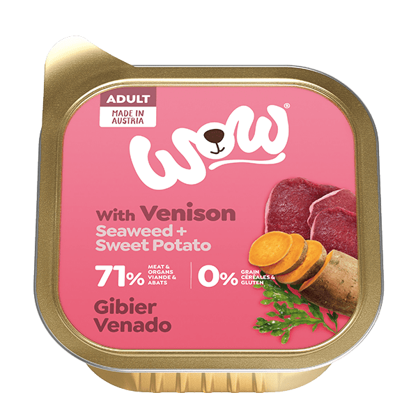 WOW Adult Dog with Venison, Seaweed and Sweet Potato 150g