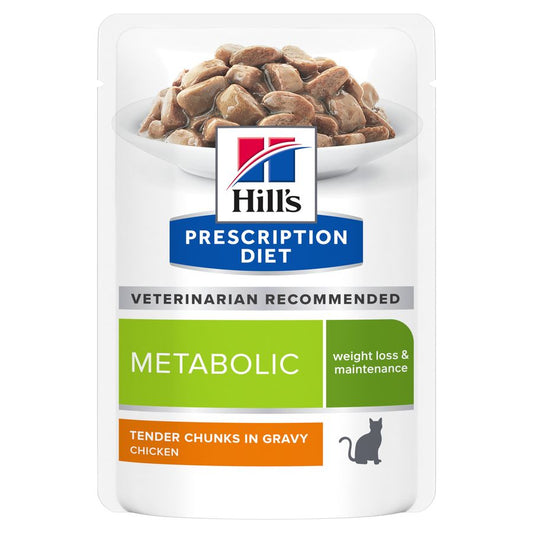 Hill's Prescription Diet Metabolic Weight Management Wet Cat Food Pouch