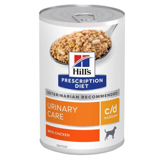 Hill's Prescription Diet C/D Multicare Urinary Care Wet Dog Food with Chicken 370g Can