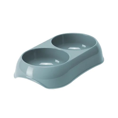 Moderna Gusto Teal Twin Cat Bowl