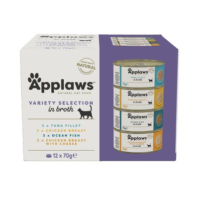 Applaws Cat Can Mixed Selection Pack (12 x 70g)