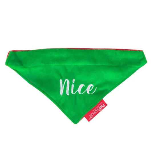 Naughty or Nice Reversible Bandana For Dogs