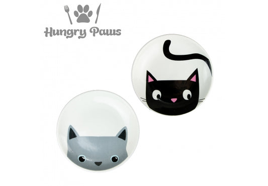 Hungry Paws Ceramic Round Cat Dish