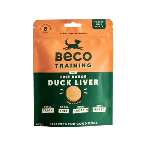 Beco Free Range Duck Liver with Sage & Carrot Dog Treats