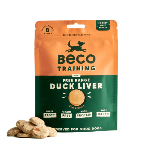 Beco Free Range Duck Liver with Sage & Carrot Dog Treats