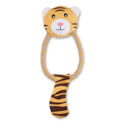 Beco Recycled Soft Tiger Dog Toy