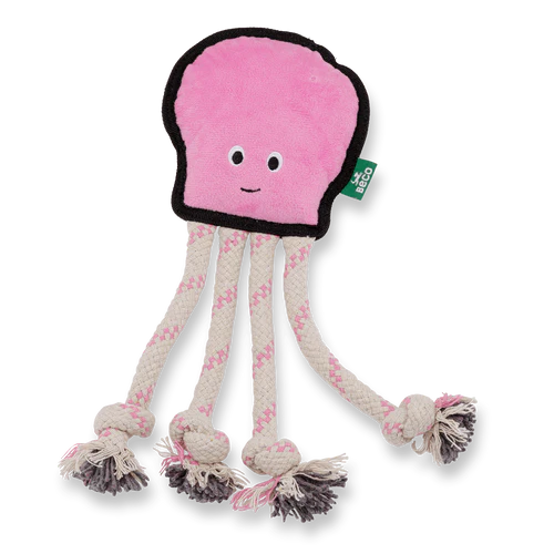 Beco Recycled Rough & Tough Octopus Dog Toy