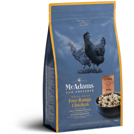 McAdams Raw Preserve Free-Range Chicken Dog Food
