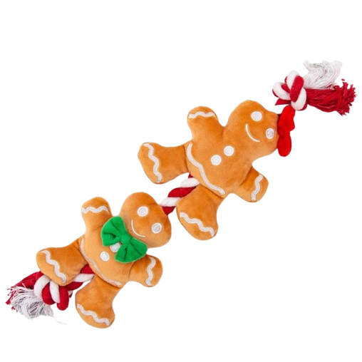 Great&Small Christmas Gingerbread Couple on a Rope