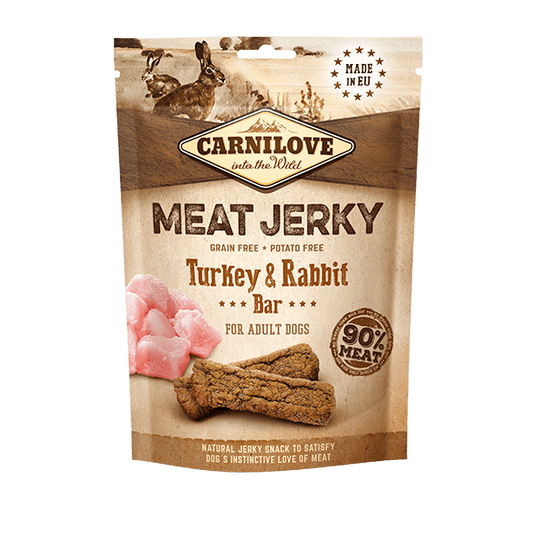 Carnilove Jerky Turkey & Rabbit Fillet Treat Bars
