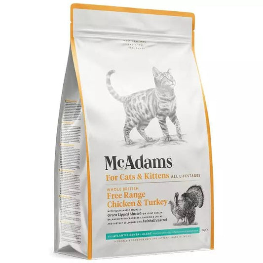 McAdams British Free-Range Chicken with Free Range Turkey Cat Food