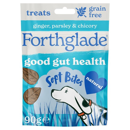 Forthglade Digestive Healthsoft Bites with Parsley, Ginger & Chicory Dog Treats 90g