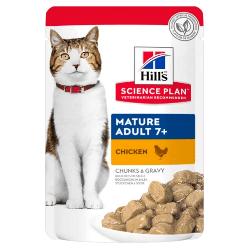 Hills Science Plan Mature Adult 7+ Cat Food Pouch - Chicken