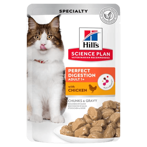 Hills Science Plan Perfect Digestion Adult Cat Chicken - 12 Pouches