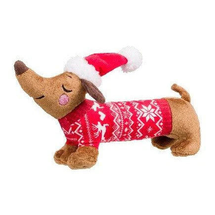 House of Paws Holiday Dashund Dog Christmas Toy For Dogs