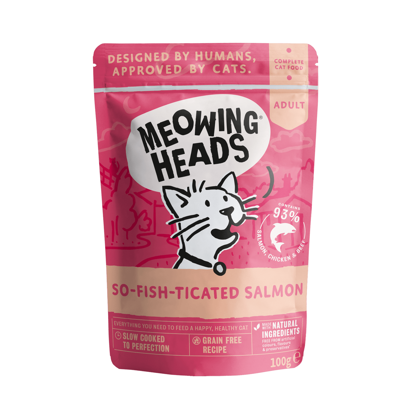 Meowing Heads So-fish-ticated Salmon 100g