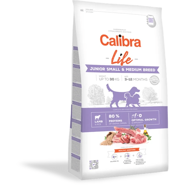 Calibra Dog Life Junior Small & Medium Breed Lamb