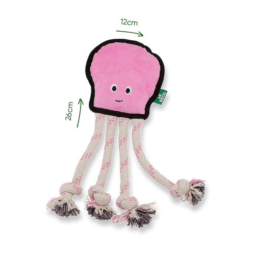 Beco Recycled Rough & Tough Octopus Dog Toy