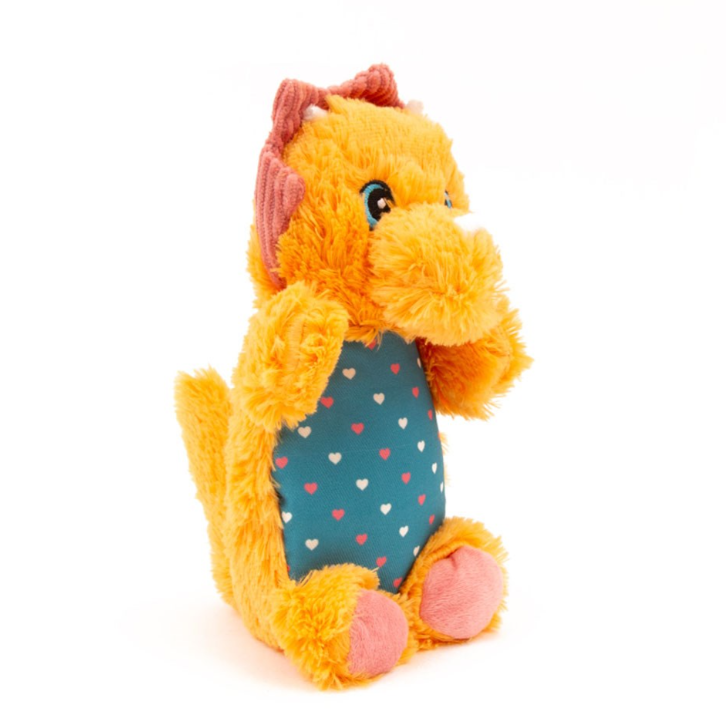 G&S Puppy Love Yellow Triceratops 18cm