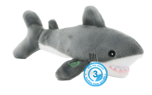 Ancol Made From Mini Shark Small Dog Toy