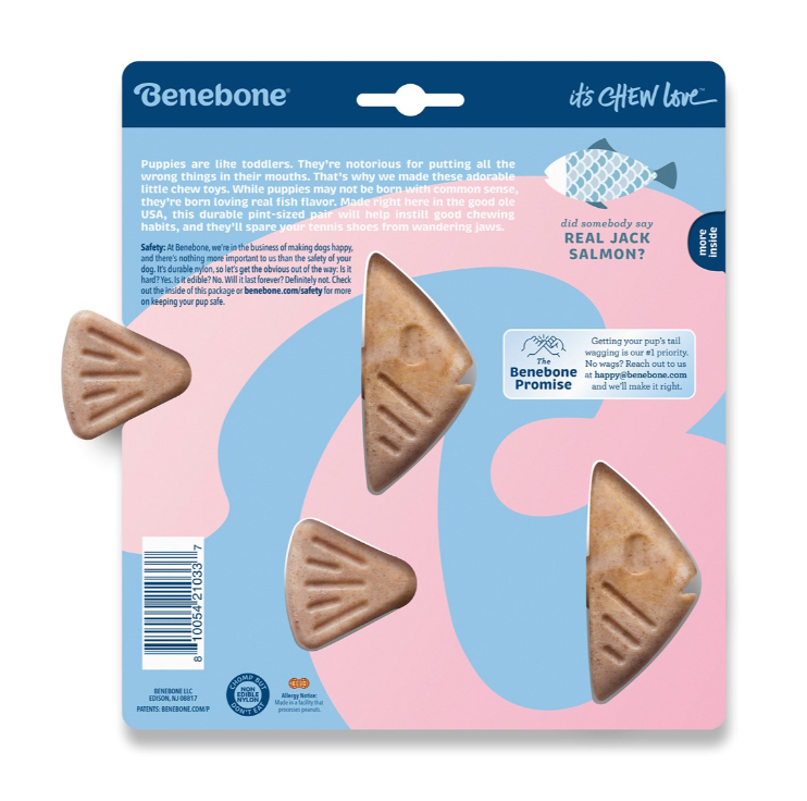 Benebone Puppy 2 Pack - Fishbone