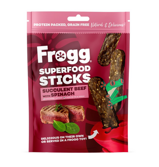 Frogg Superfood Sticks Beef with Spinach 100g