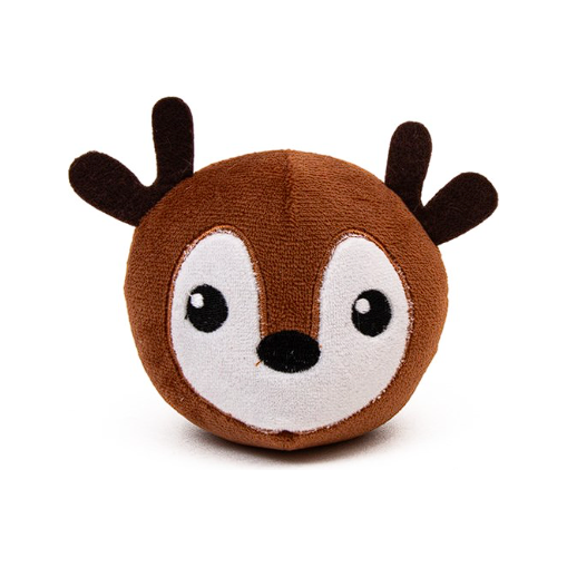 Great&Small Christmas Reindeer Ball Dog Toy