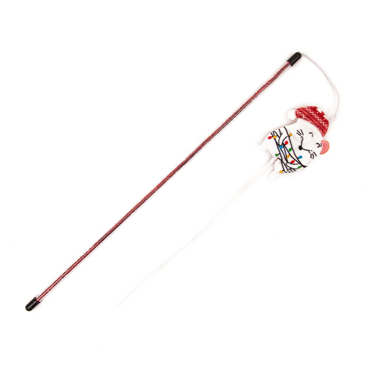 Great&Small Christmas Tangled Mouse Cat Dangler 40cm Cat Wand