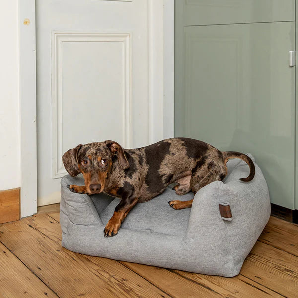 Fantail Mellow Snooze Pearl Grey Basket Dog Bed