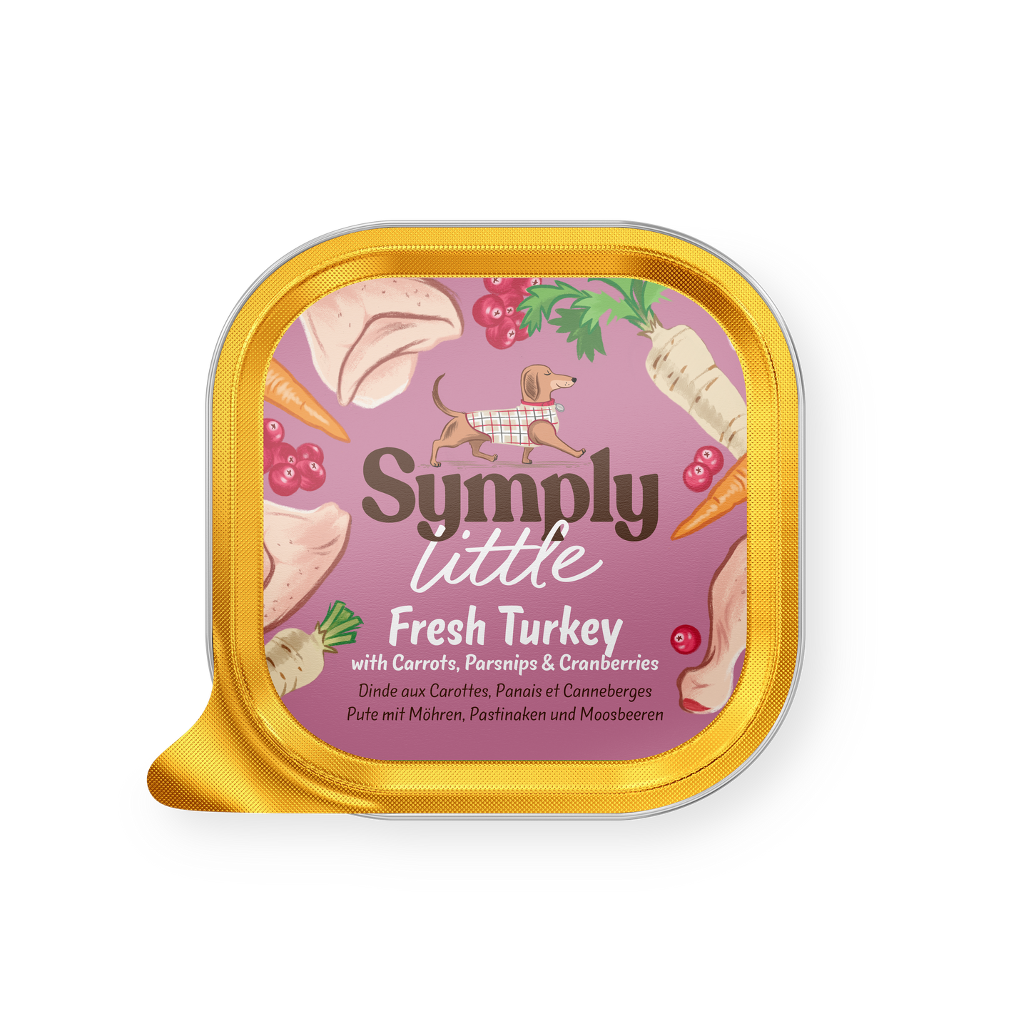 Symply Little Turkey Dog Tray 100g