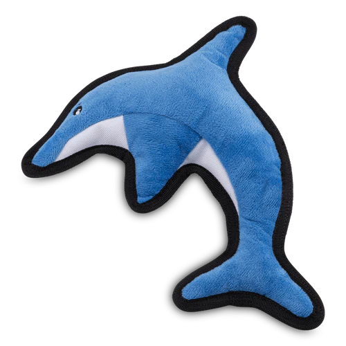 Recycled Rough & Tough Dolphin Dog Toy