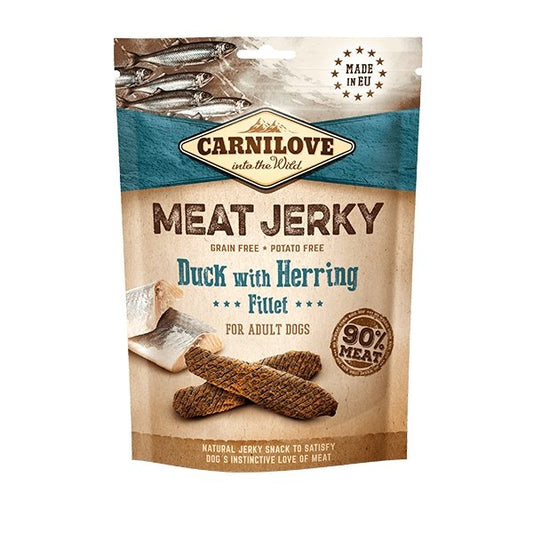 Carnilove Jerky Duck with Herring Fillet treat