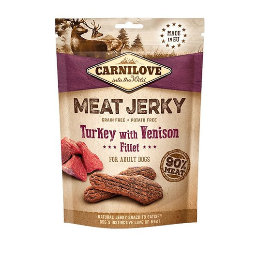 Carnilove Jerky Turkey with Venison Fillet treat