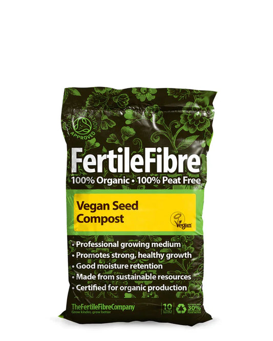 Fertile Fibre Vegan Seed Compost 60l – Sustainable, Peat-Free Compost for Healthy Seed Growth