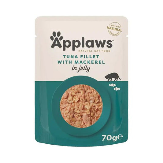 Applaws Tuna Wholemeat With Mackerel In Jelly Pouch for Cats