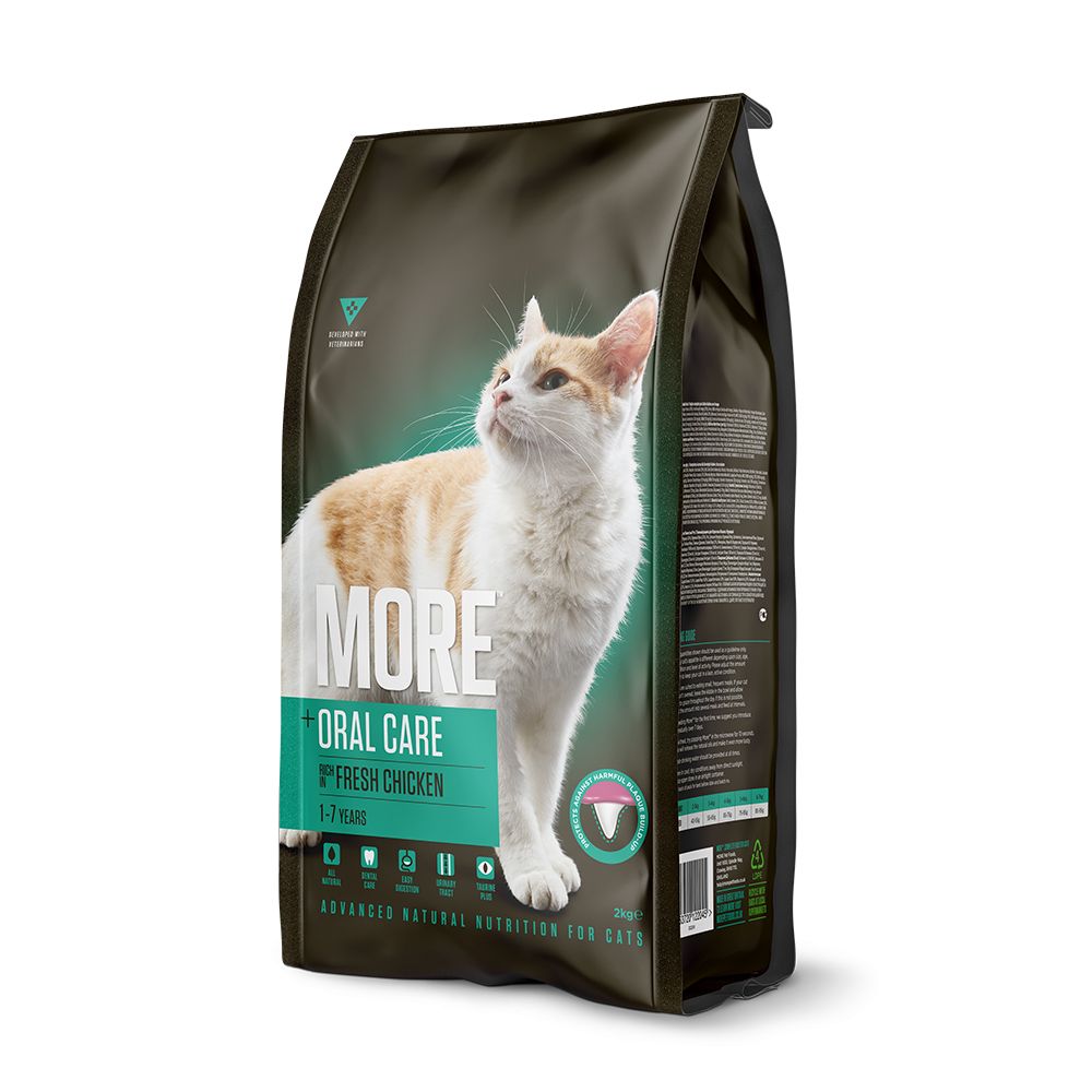 MORE Oral Care Chicken Dry Cat Food