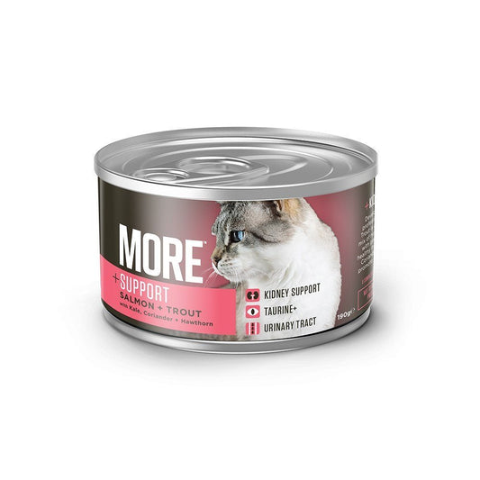 MORE Support Salmon & Trout Wet Cat Food